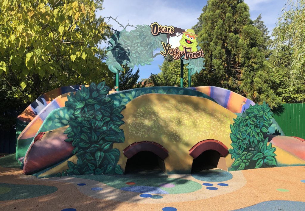 Oscar's Yucky Forest, a soft playground comprised of tunnels and turns