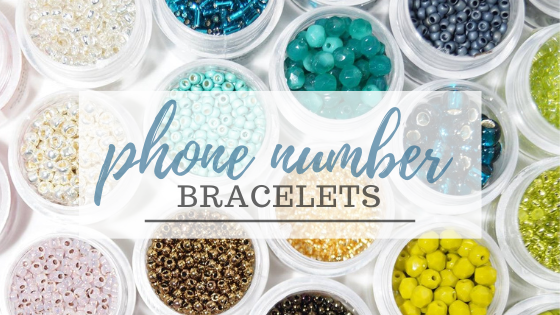 Easy Phone Number Bracelets - Juggling Act Mama