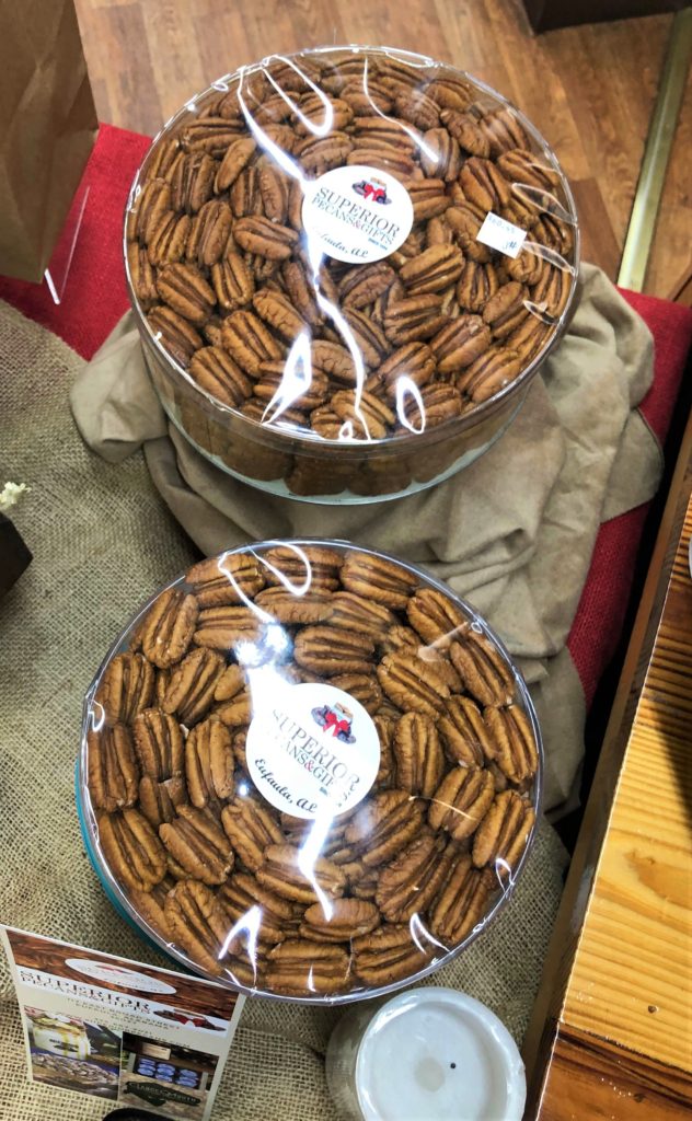 pecan handstacks: 2-pound and 3-pound rounds of hand-stacked perfect pecans