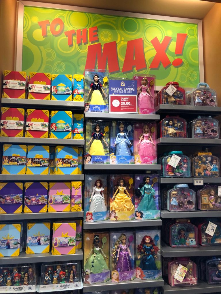 princess journals, dolls, and play sets at the Everything Pop gift shop