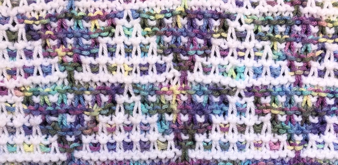 Pyramid Mosaic Stitch [Knitting Stitch] - At Yarn's Length