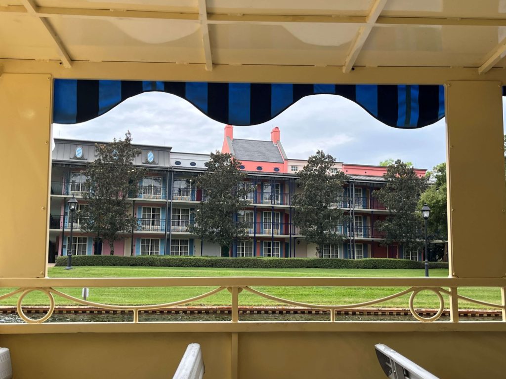 Port Orleans French Quarter as seen from the Sassagoula River Cruise