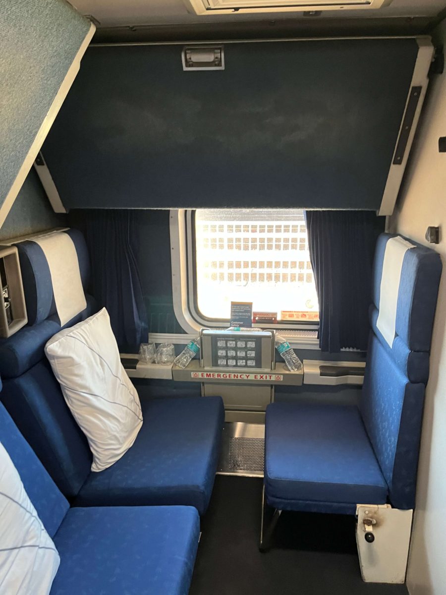 the family bedroom of the Amtrak Auto Train