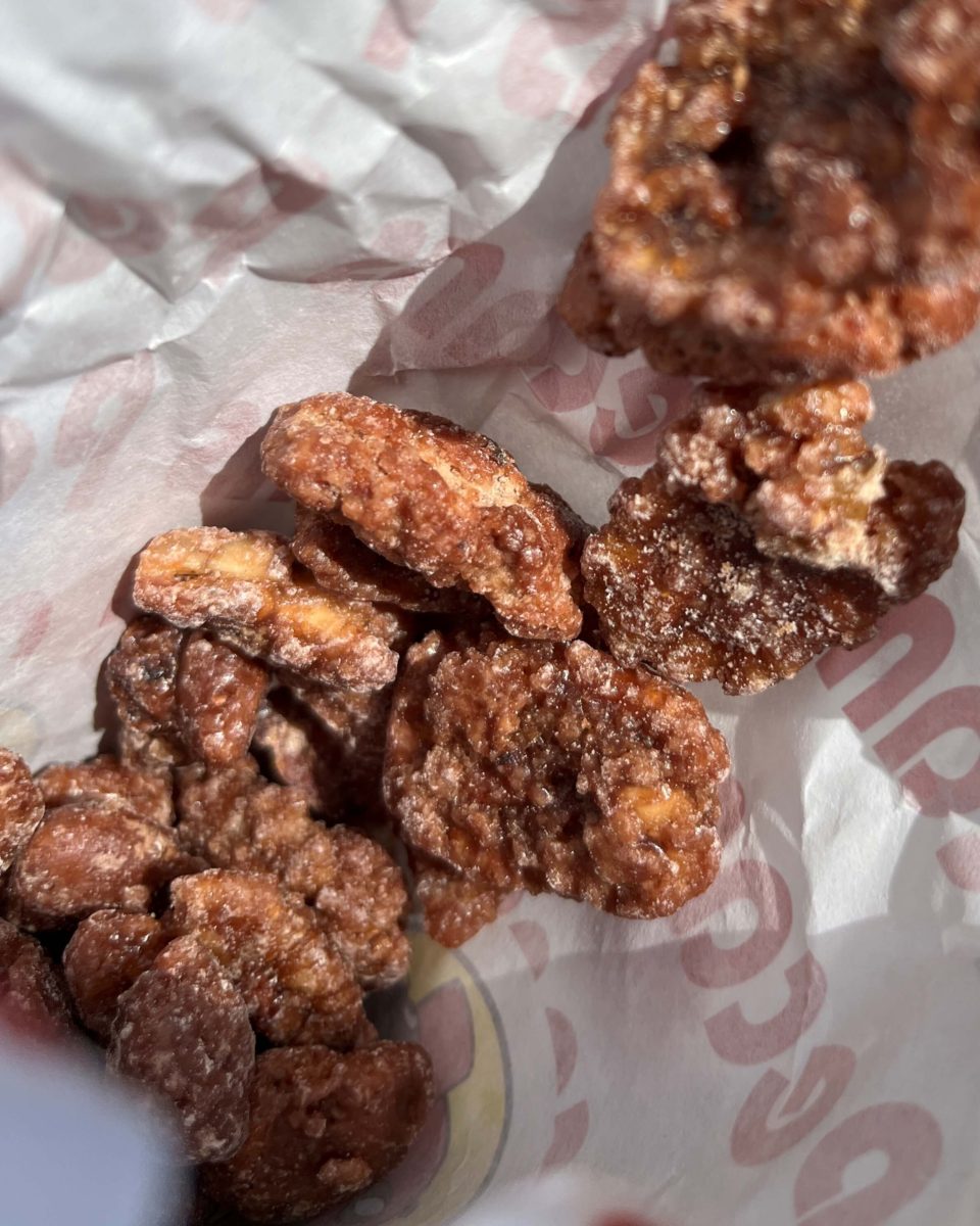 candied cinnamon pecans from Buc-ee's