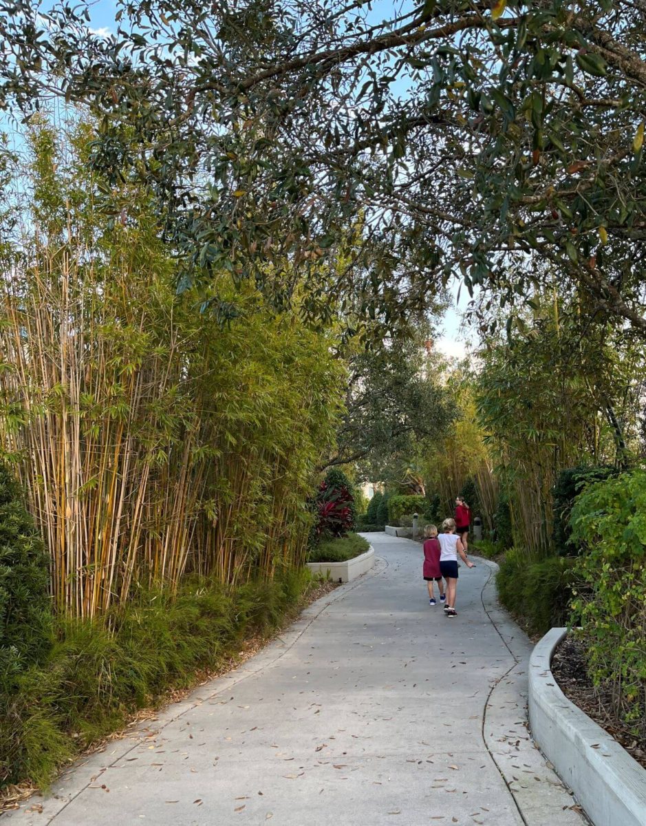 the Garden Walk at Universal's Cabana Bay Beach Resort