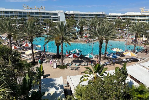 the Atomic pool at Universal's Cabana Bay Beach Resort