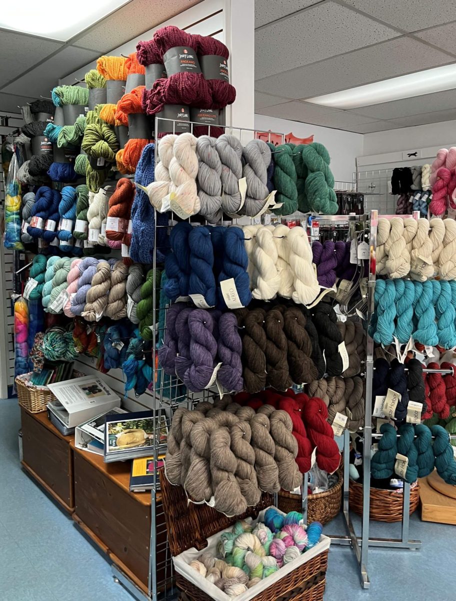 inside Red Fox Yarns, local yarn shop in Vienna, Virginia