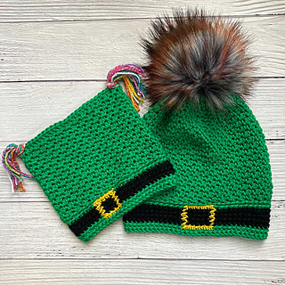 Go All Out St. Patrick's Day Shamrock Beanie - Embroidered Knit Cap With Pom Pom