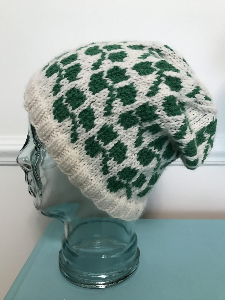 shamrock knit St. Patrick's Day hat