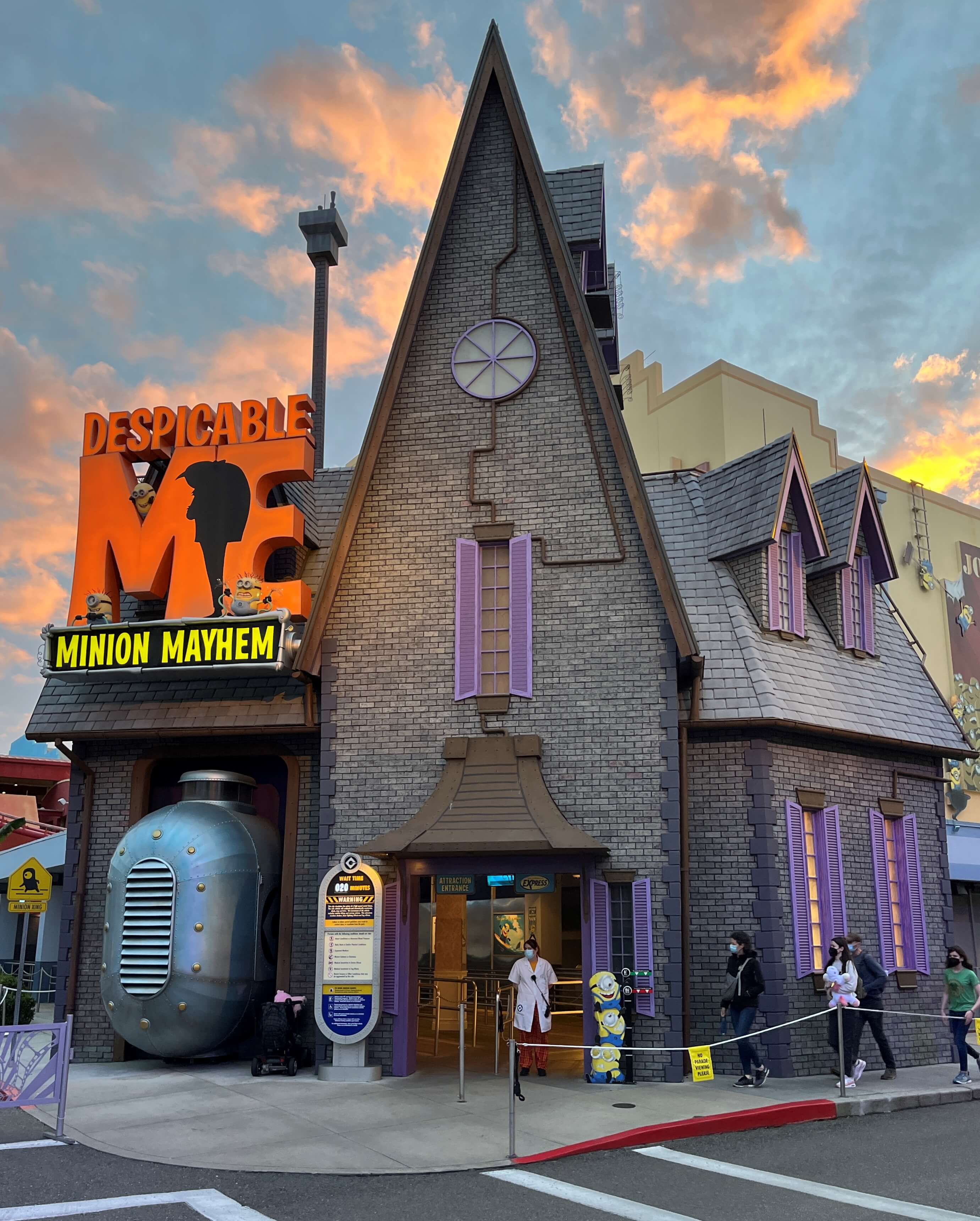 Gru's house, home to Despicable Me Minion Mayhem, at Universal Orlando's Universal Studios