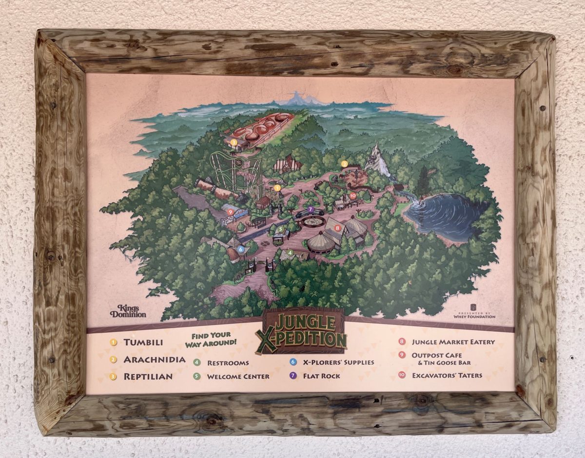 the Jungle X-Pedition map of Kings Dominion