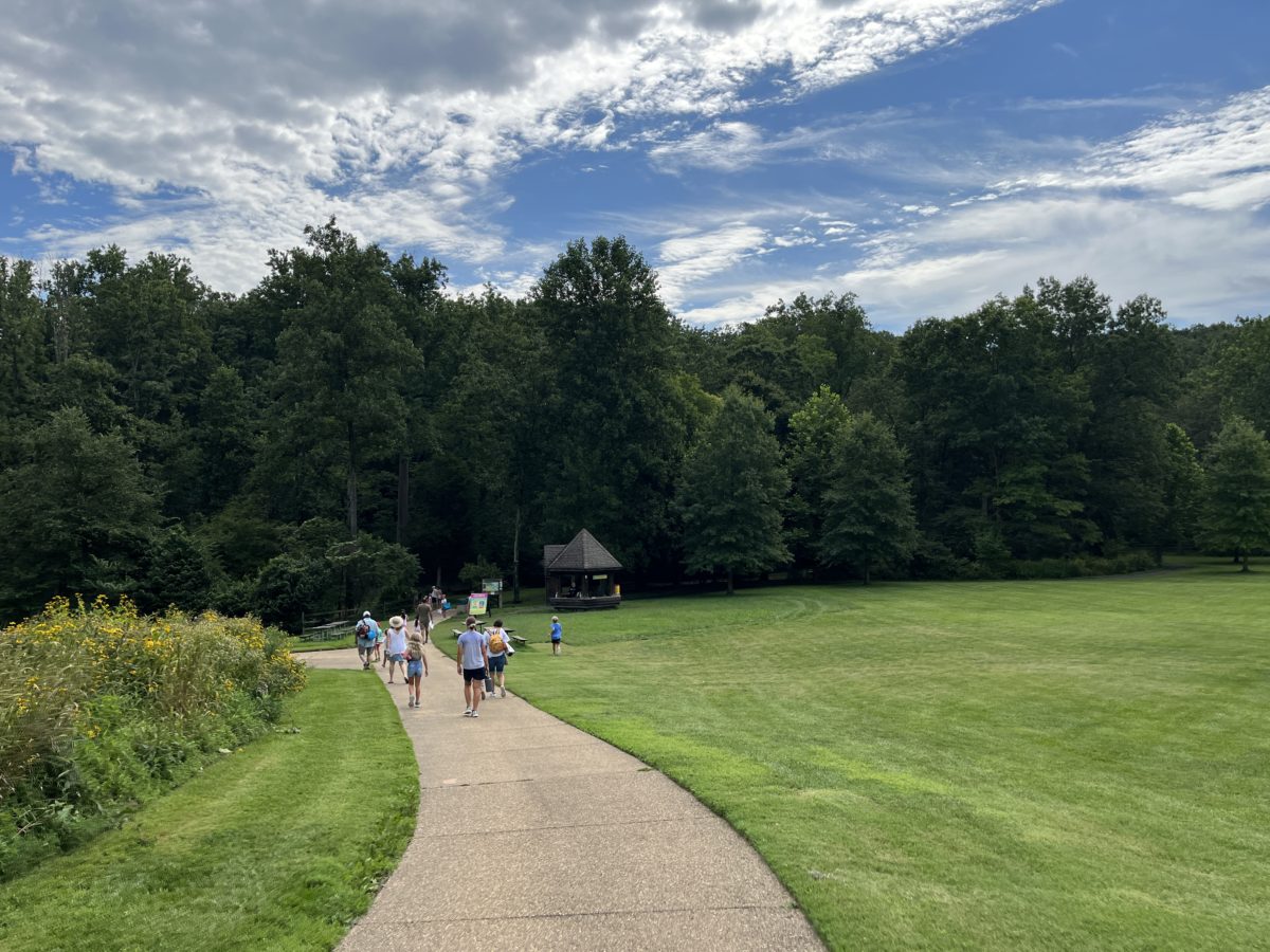 the path to the Children's Theatre in the Woods at Wolf Trap in Vienna, Virginia