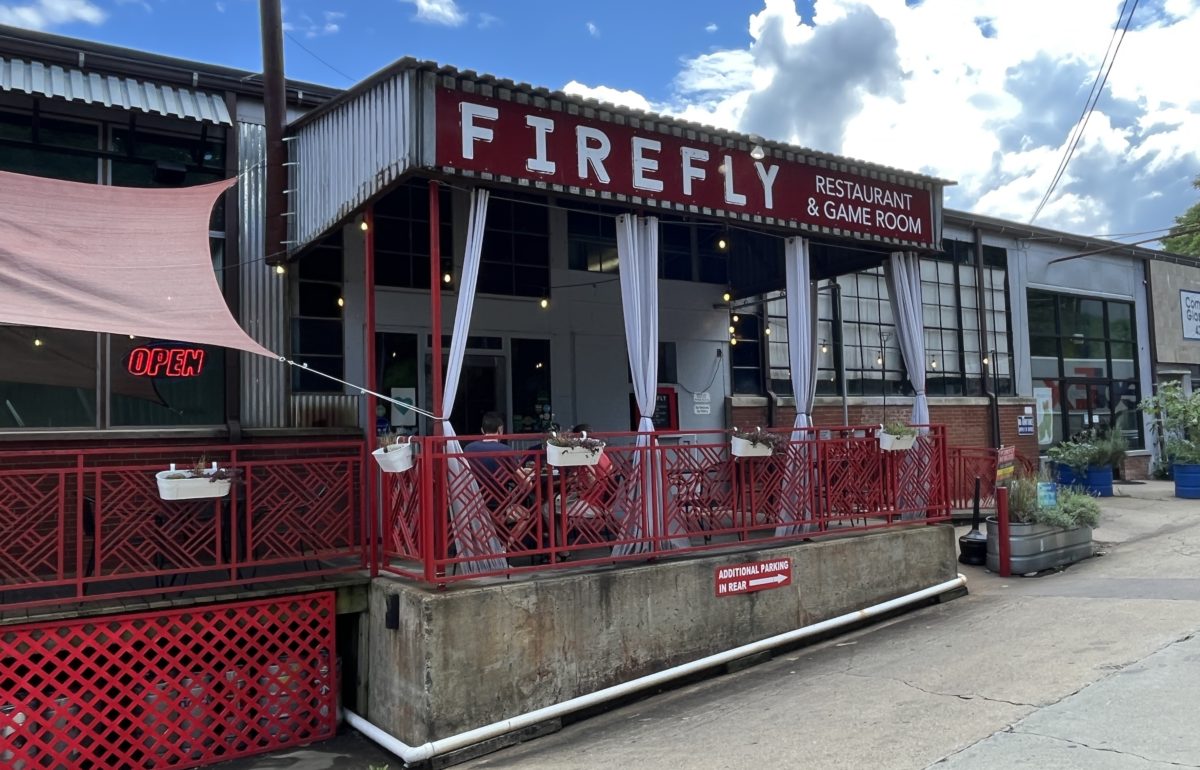 exterior of Firefly Charlottesville Restaurant & Game Room