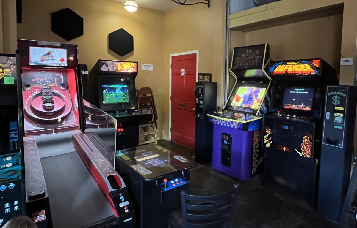 arcade games and skee-ball Firefly Charlottesville Restaurant & Game Room